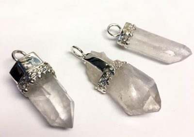 Quartz crystals handmade caps. Simple project but a lot of angles and welds to account for!