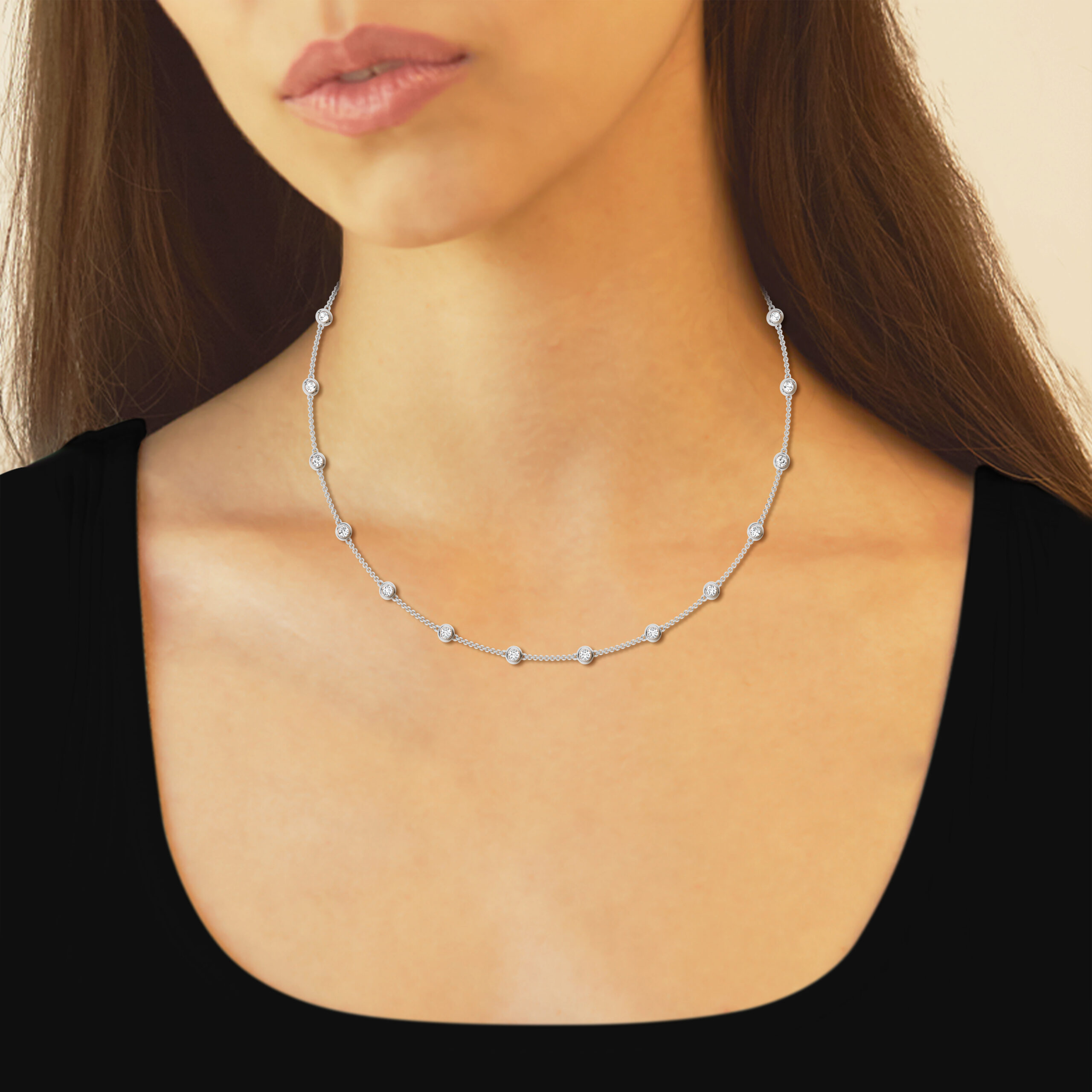 4.00 cttw Diamonds by the Yard Necklace set - Image 5