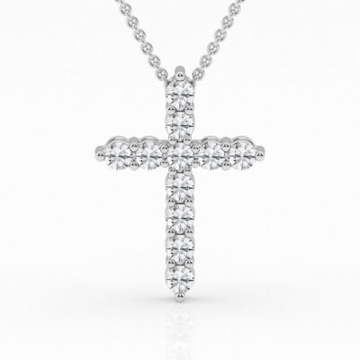3.00 cttw Cross Pendant