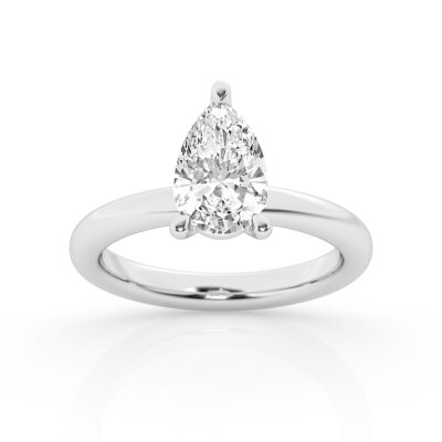 1.50 ct - Pear - Solitaire Ring