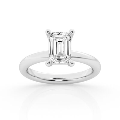 1.50 ct - Emerald - Solitaire Ring