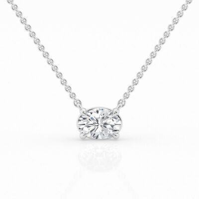 2.00 ct  Solitaire Pendant - Oval